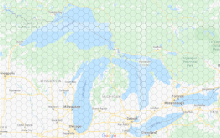 great lakes hex map